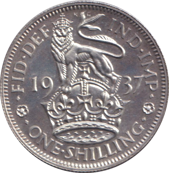 1937 ENGLISH SHILLING ( PROOF )