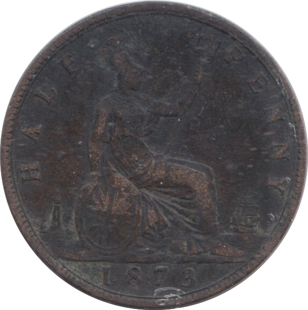 1873 HALFPENNY ( FINE )
