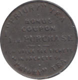 1920 PRIORY TEA BONUS TOKEN