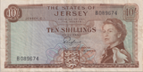 1963 TEN SHILLINGS JERSEY BANKNOTE REF-1818