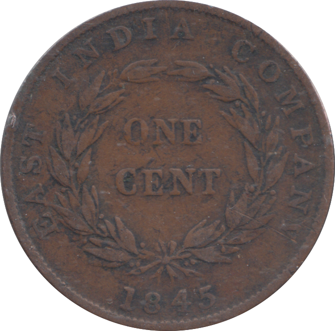 1845 EAST INDIA COMPANY ONE CENT