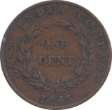 1845 EAST INDIA COMPANY ONE CENT