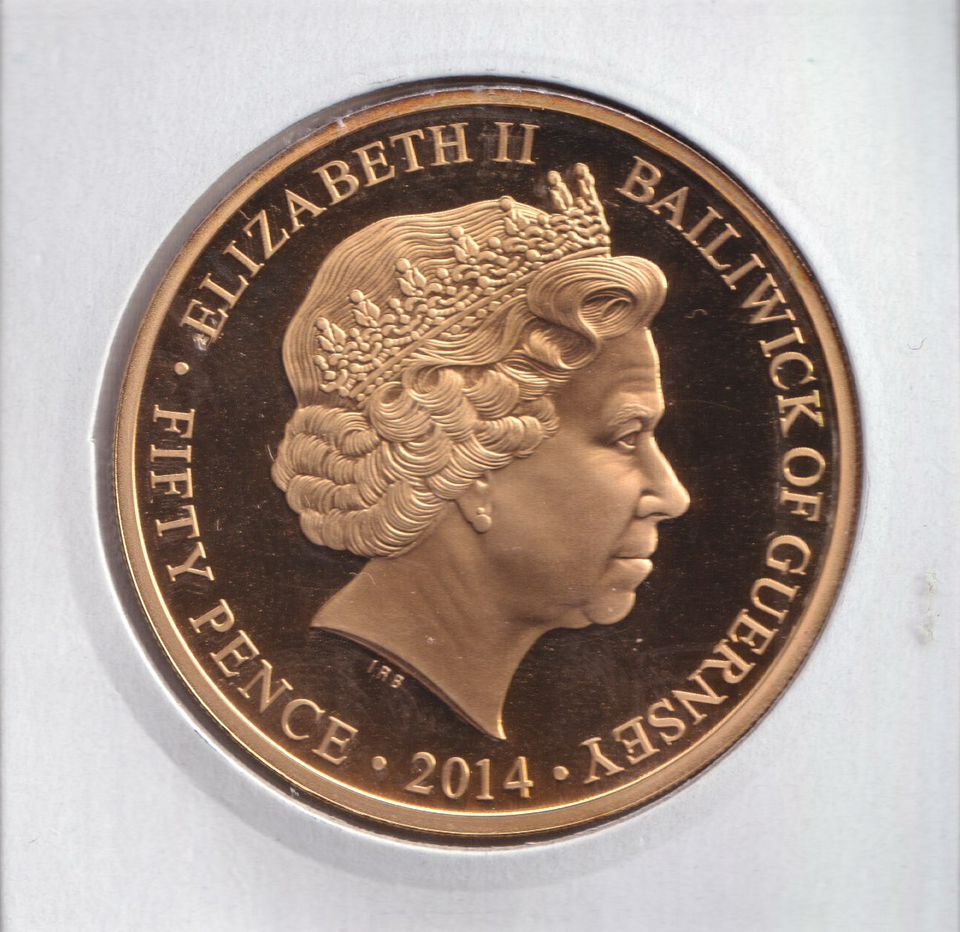 2014 GUERNSEY 50 PENCE