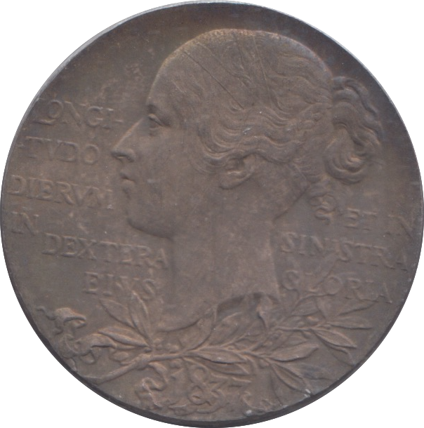 1897 SILVER MEDALLION REF 7