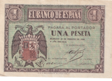 1938 1 PESTA SPAIN BANKNOTE REF-1860