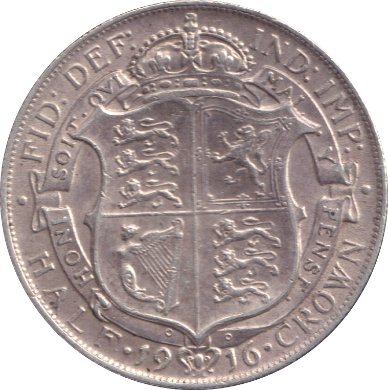 1916 HALFCROWN ( GF )