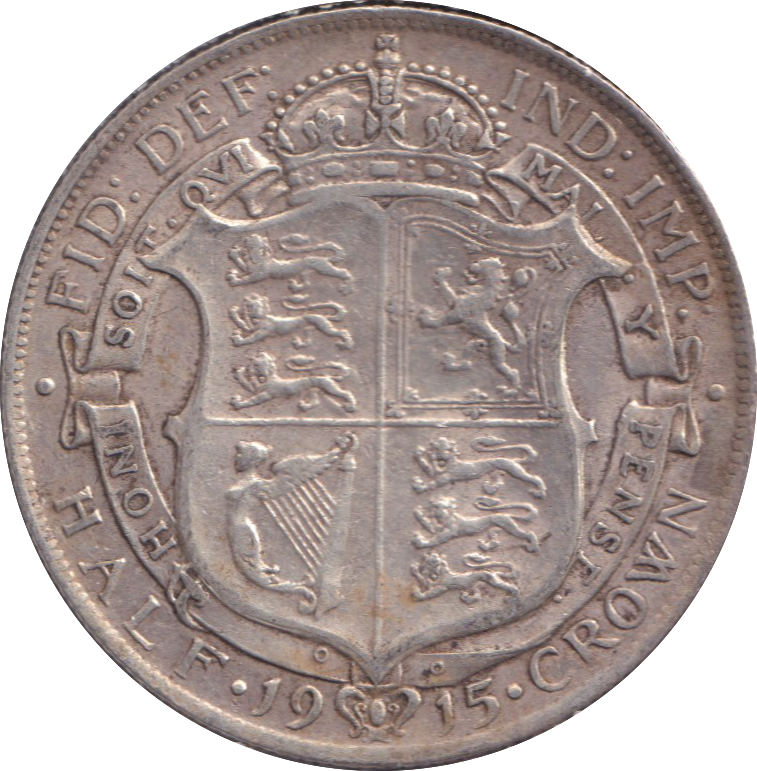1915 HALFCROWN ( EF )