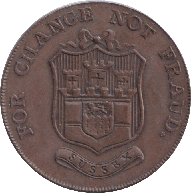 1794 HALF PENNY TOKEN KENT