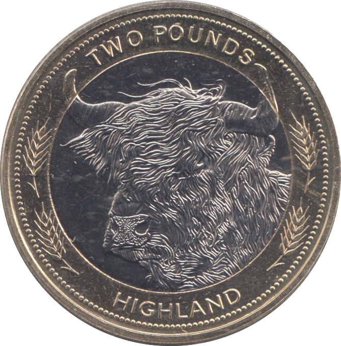 2024 £2 HIGHLAND COW ( BU )