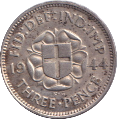 1944 THREEPENCE ( EF )