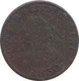 1830 ISLE OF MAN PENNY TOKEN
