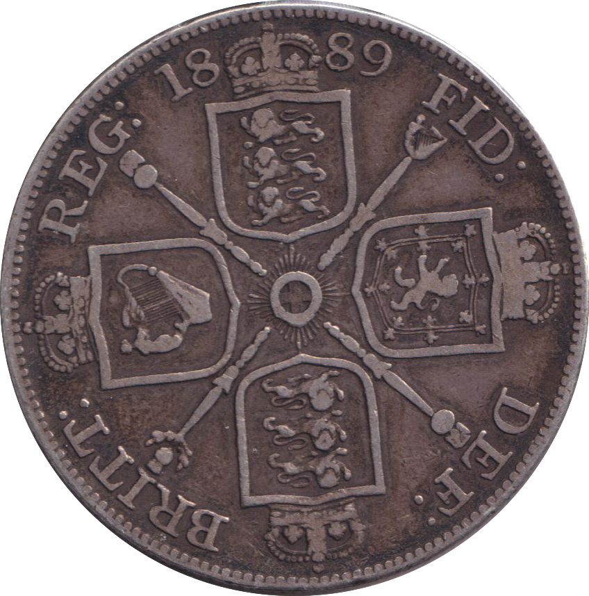 1889 DOUBLE FLORIN ( VF )