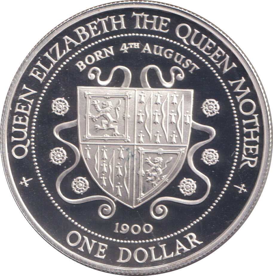 1994 SILVER PROOF ONE DOLLAR CAYMAN ISLANDS