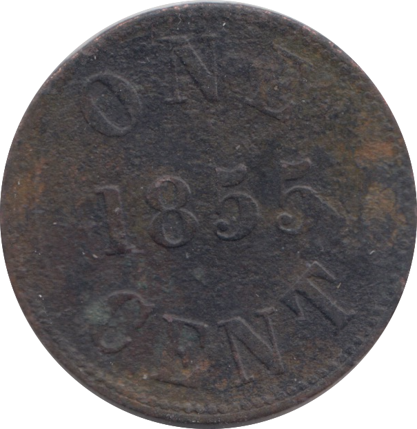 1855 CANADA CENT