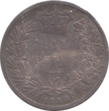 1858 SIXPENCE ( NF )
