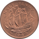 1959 HALF PENNY ( UNC )