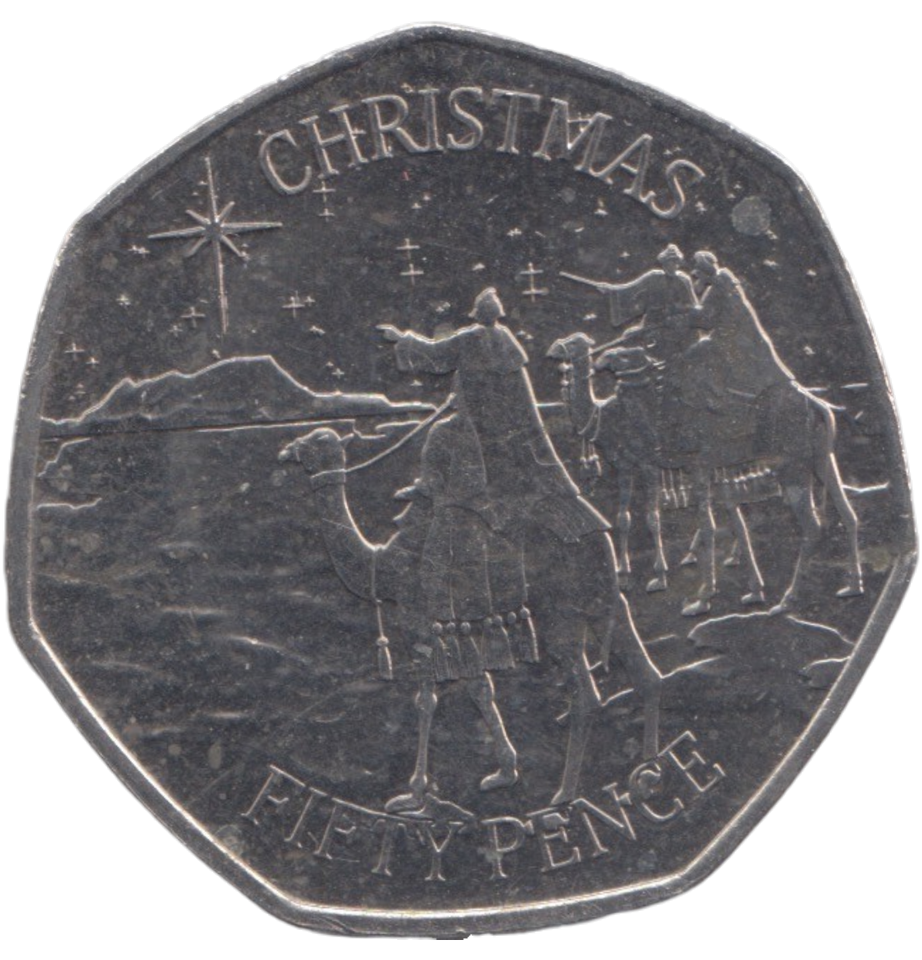 2022 50 PENCE CHRISTMAS GIBRALTAR