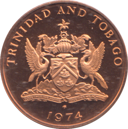 1974 ONE CENTS TRINIDAD & TOBAGO