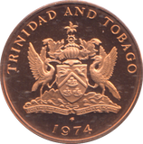 1974 ONE CENTS TRINIDAD & TOBAGO