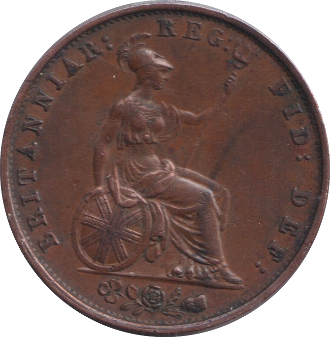 1853 HALF PENNY ( EF )