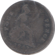 1843 FOURPENCE ( NF )