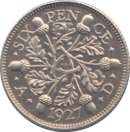 1927 SIXPENCE ( PROOF )