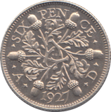 1927 SIXPENCE ( PROOF )