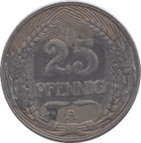1912 GERMANY 25 PFENNIG