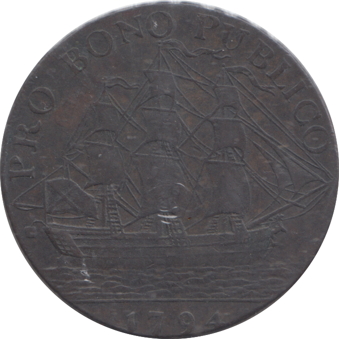 1794 GOSPORT HALFPENNY TOKEN