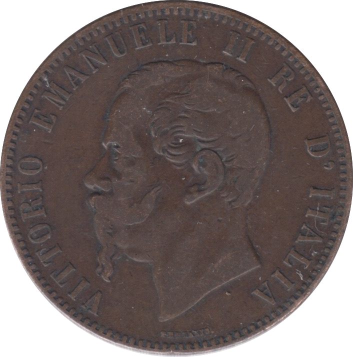 1867 ITALY 10 CENTESIMI
