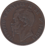 1867 ITALY 10 CENTESIMI