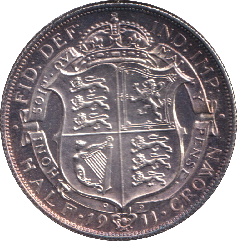 1911 HALFCROWN ( PROOF )
