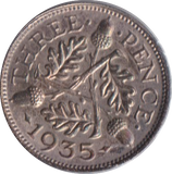 1935 THREEPENCE ( UNC )
