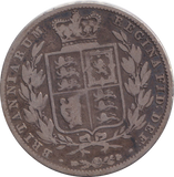 1845 HALF CROWN ( FINE )