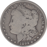 1892 SILVER MORGAN DOLLAR USA NEW ORLEANS