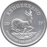 2019 SOUTH AFRICA SILVER KRUGERRAND 1oz FINE SILVER