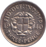 1940 THREEPENCE ( BU )