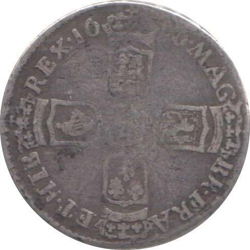 1696 SIXPENCE ( FINE )
