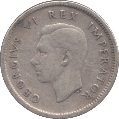 1941 SILVER SIX PENCE SOUTH AFRICA