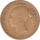 1881 GOLD HALF SOVEREIGN ( FINE )