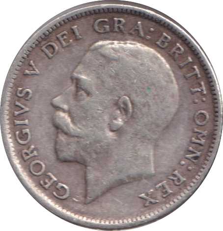 1916 SIXPENCE ( VF )