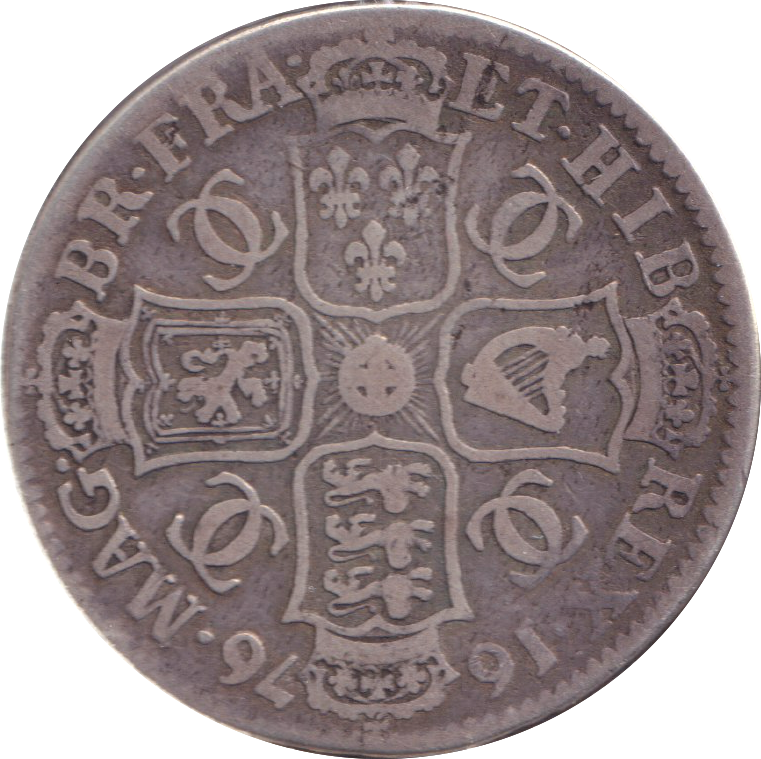 1676 HALFCROWN ( FINE )