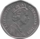 2005 FIFTY PENCE CAPTURE OF GIBRALTAR