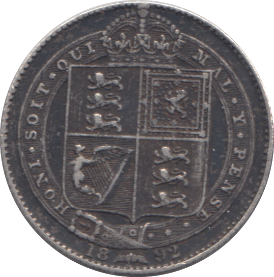 1892 SHILLING ( GF )