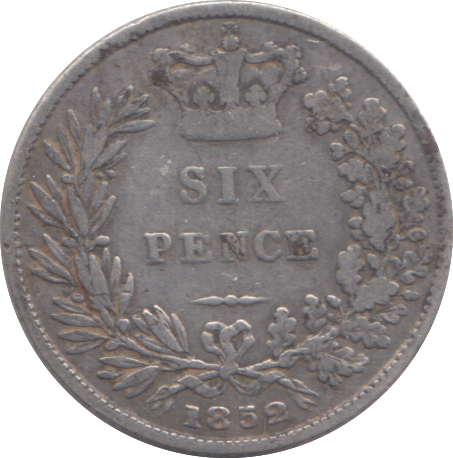 1852 SIXPENCE ( NF )