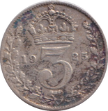 1925 THREEPENCE ( FINE )