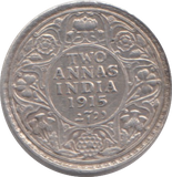 1915 SILVER INDIA 2 ANNAC