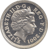 2001 SILVER PROOF ONE POUND