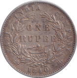 1840 SILVER RUPEE INDIA REF-3