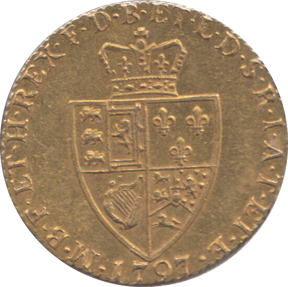 1797 GOLD ONE GUINEA ( GVF )